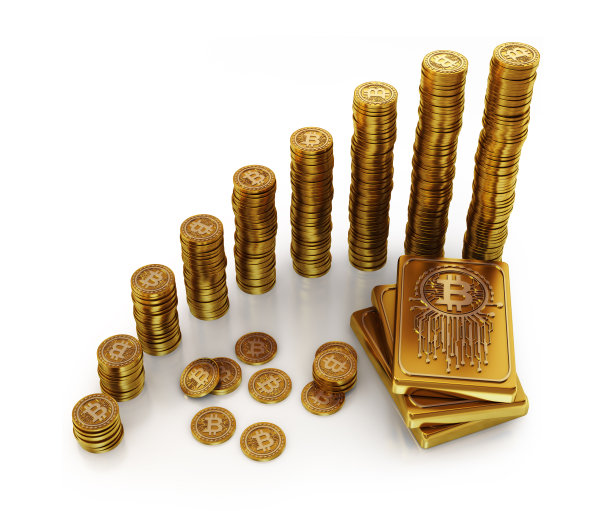 比特币3d概念。图片下载