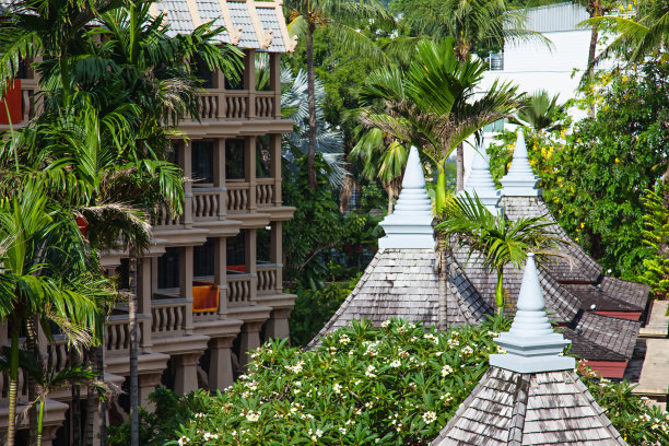 泰国酒店屋顶图片下载