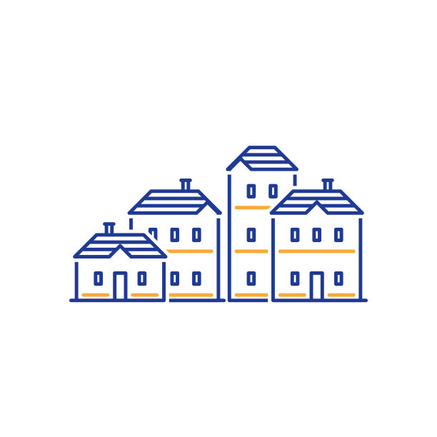 住宅小区概念、房地产开发、公寓建筑图片下载