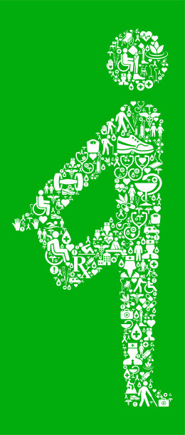 拉伸绿色医疗康复理疗图片下载