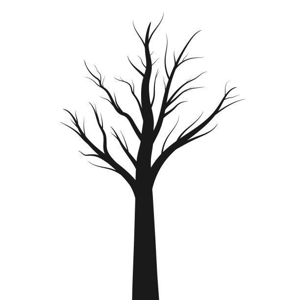 干树的轮廓图片下载