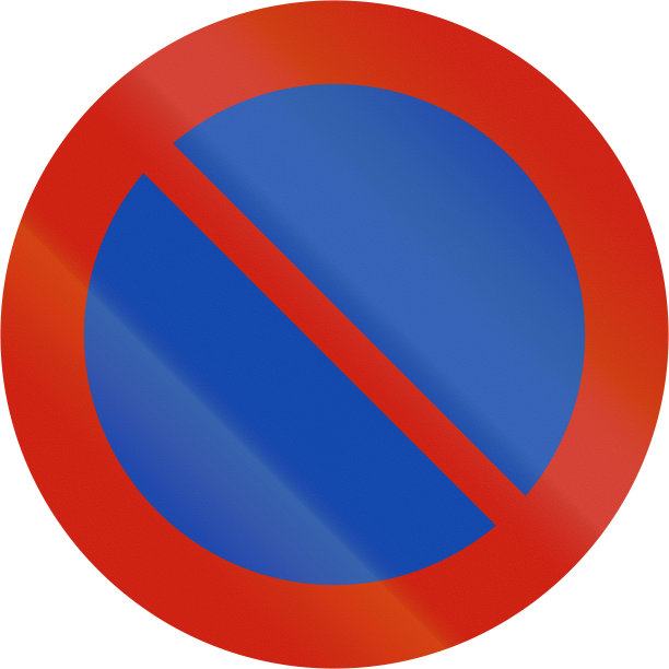 挪威管制路标-停车限制图片下载