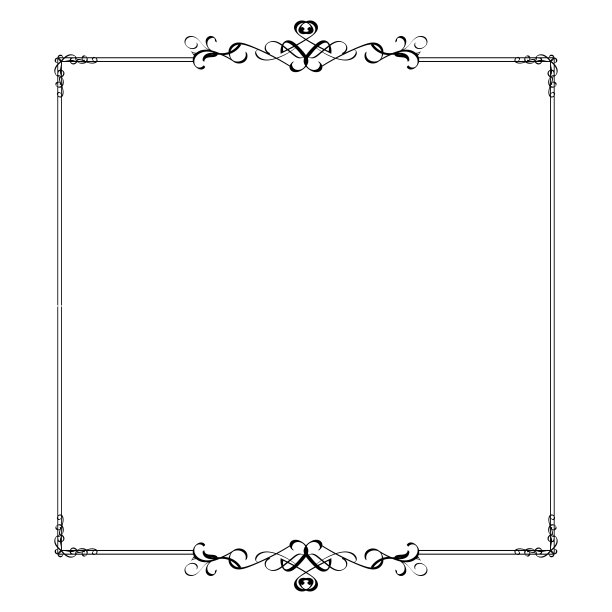 书法界别框架设计元素在经典复古书法风格的婚礼或新年，圣诞节，情人卡装饰装饰装饰与华丽的线条艺术图片下载