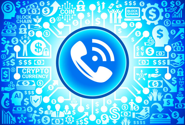 关于货币和加密货币的电话图标背景图片下载