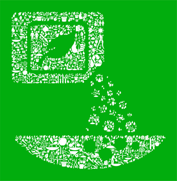 肥料绿色园林和园林背景模式图片下载