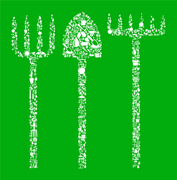 农具、绿化园林及园林背景模式图片下载