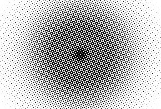 抽象的半色调虚线背景。黑白垃圾图案与点和圆。图片下载