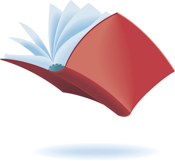 漂浮在空中的一本红书的图像图片下载
