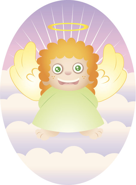 小女孩的天使图片下载
