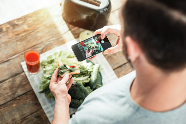 人体工程学的现代手机制作照片图片下载