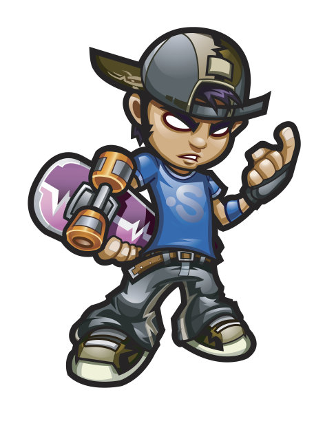 滑板的孩子图片下载