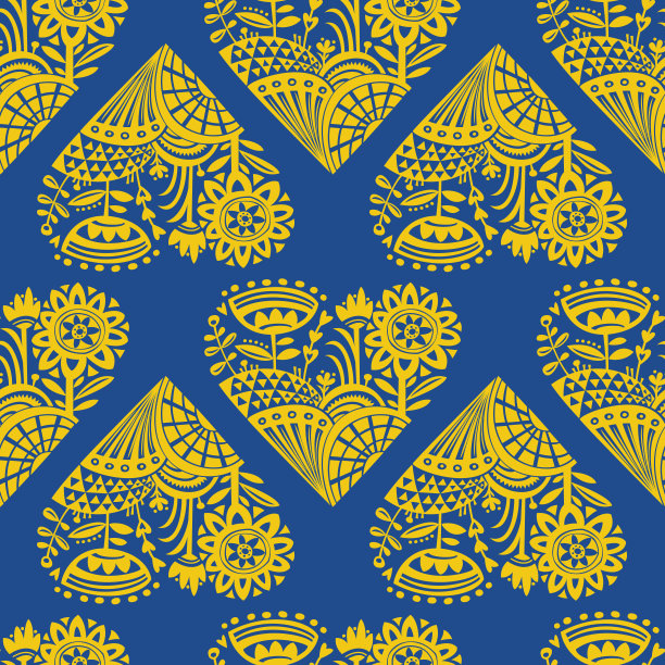 花心无缝图案图片下载