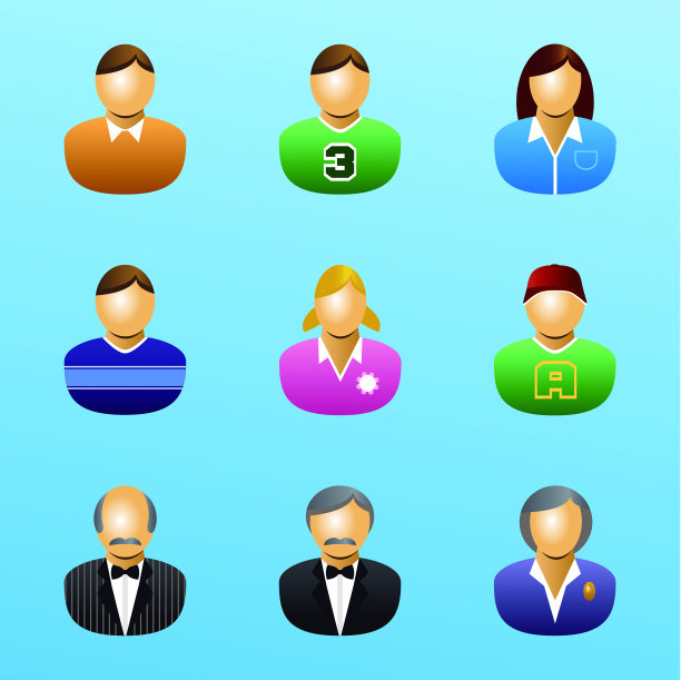 家庭用户图标集图片下载