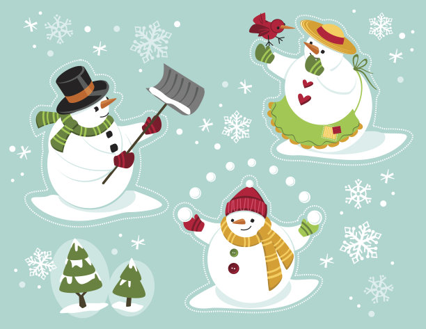 雪的家庭图片下载