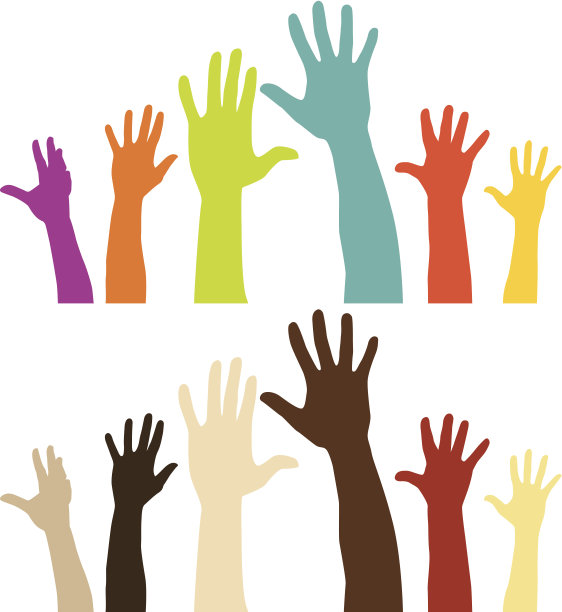 多样性的手(向量)图片下载