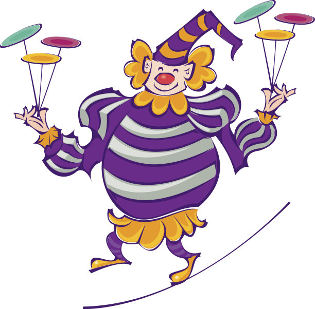 杂技小丑图片下载