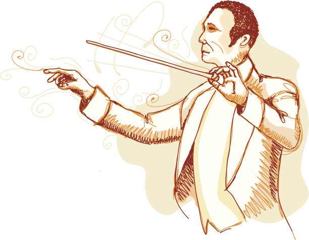 管弦乐队的指挥图片下载