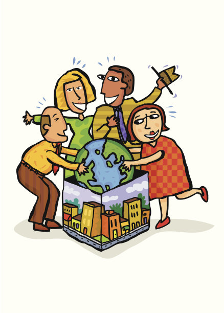 国际社区与互联网在城市图片下载