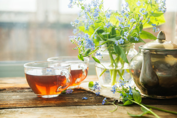 茶,勿忘我图片下载