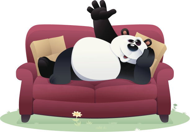 懒的熊猫图片下载