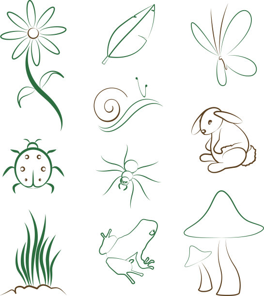 花园向量图片下载