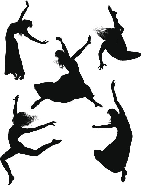 舞者轮廓图片下载