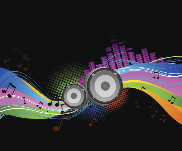 抽象的音乐背景图片下载