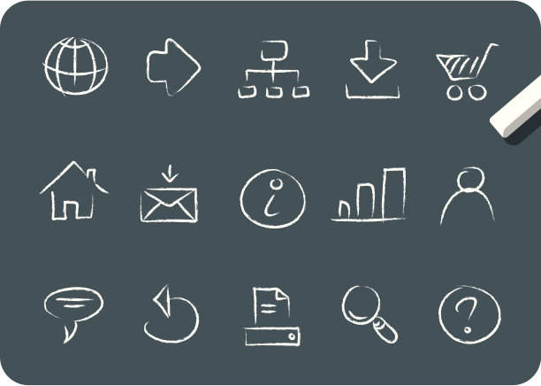 勾勒出网络图标图片下载