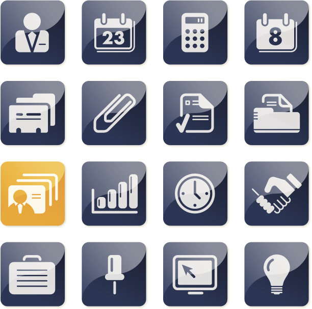 办公室和商业图标|光滑系列图片下载