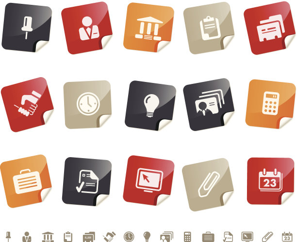 商务和办公图标Í粘性系列图片下载