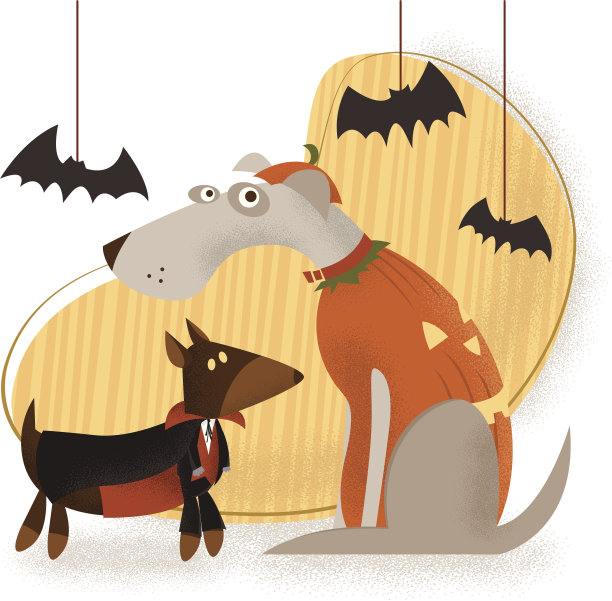 万圣节装扮的狗图片下载