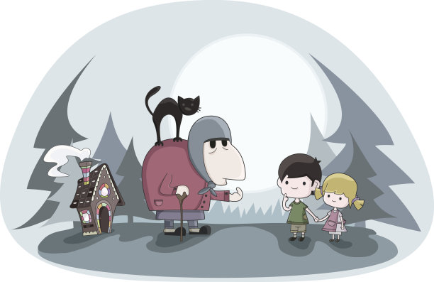 《汉斯和格蕾特》/童话图片下载