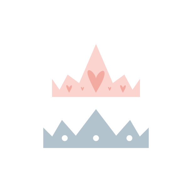 公主皇冠元素。金灿灿的皇冠象征-简单和m图片下载