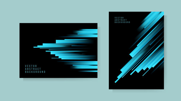 抽象背景集。模板为您的设计。孤立的向量元素图片下载