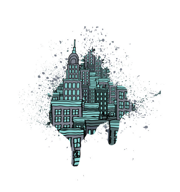 城市矢量图图片下载