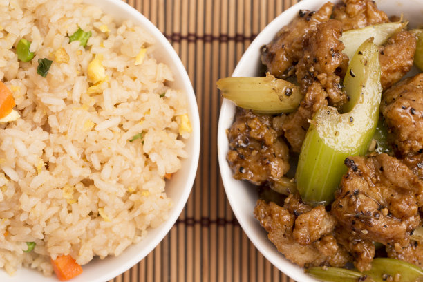 中式黑胡椒鸡肉素材图片