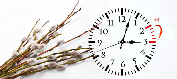 夏令时。将时钟改为夏季时间。图片下载