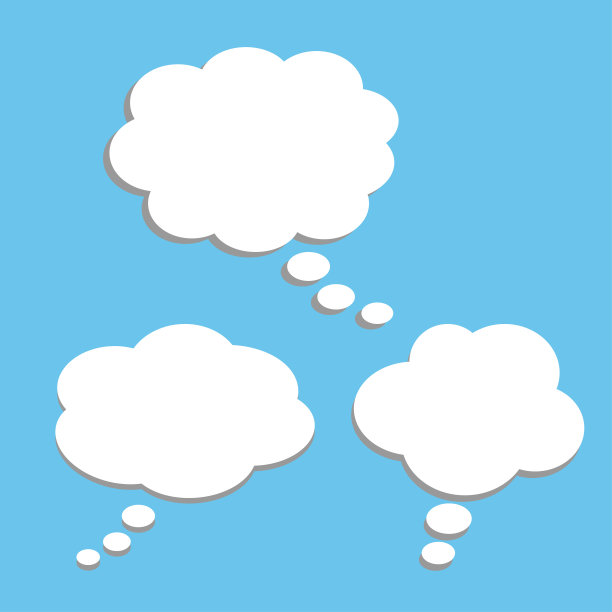 矢量贴纸的言论气泡。空白，空白，白色，气泡图片下载