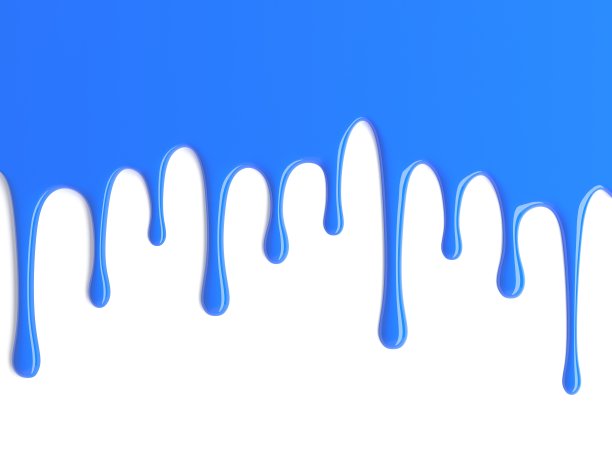 彩色油漆滴蓝色图片下载