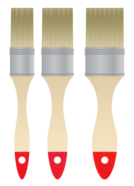 刷集孤立的白色背景图片下载
