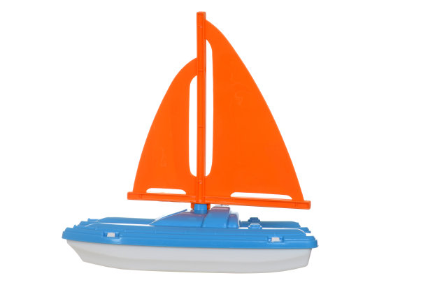 特写儿童玩具帆船图片下载