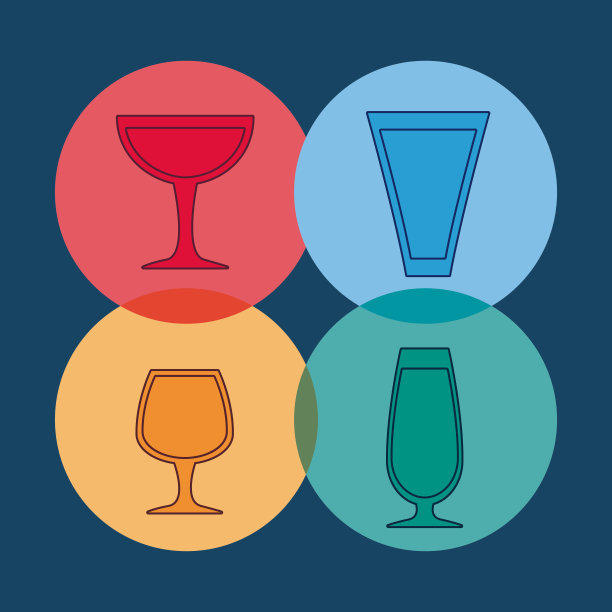 鸡尾酒饮料设计图片下载