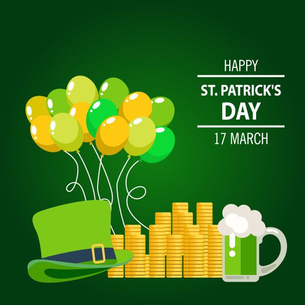 圣帕特里克节祝福快乐。图片下载