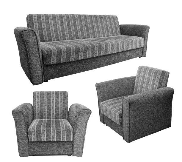 复古软扶手椅孤立在白色图片下载