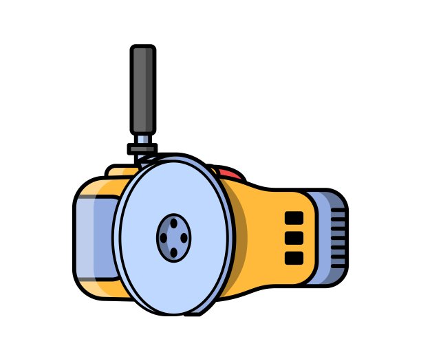 角磨床施工电动工具。图片下载