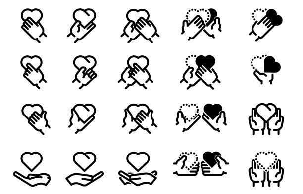 无限给予的概念。给爱的人，我们关心卷2收集。原谅那些犯错误的人。给予是一件伟大的事情。注意你生活中的每一件事。图片下载