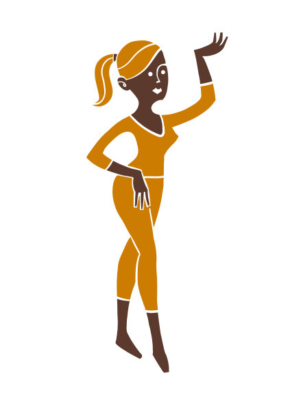 女士拿着一些东西。图片下载