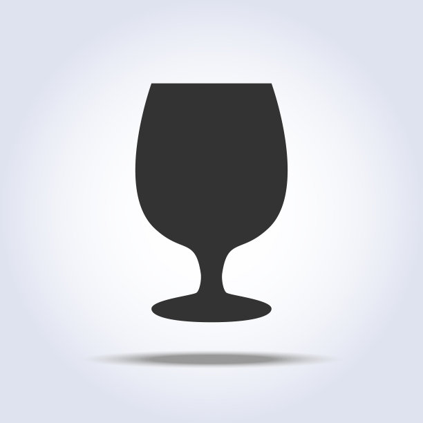 白色背景上的酒杯物体图片下载