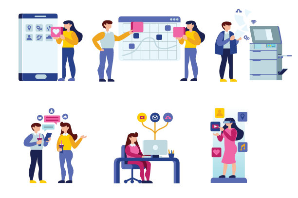 女性日程日历图标图片下载