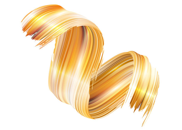 矢量3D油漆卷曲。抽象螺旋笔触。飘逸的丝带形状。数字液体油墨。动态艺术浪潮。孤立的背景设计。丙烯酸飞溅丝带。书法笔的循环。图片下载